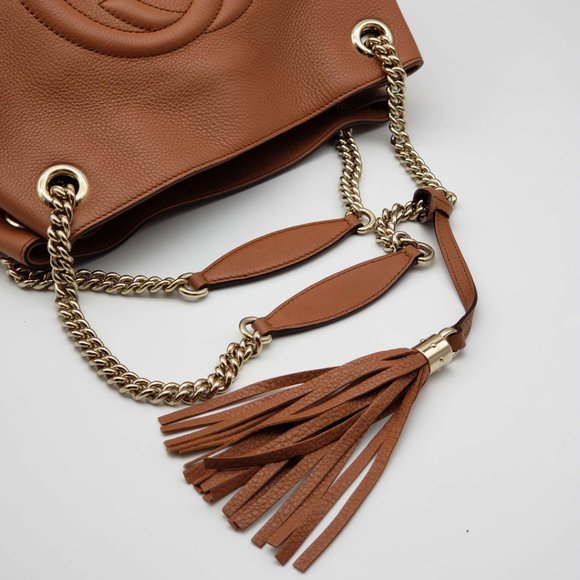 100% Authentic Gucci GG Soho on Chain Medium Shoulder Bag - Picture 6 of 16